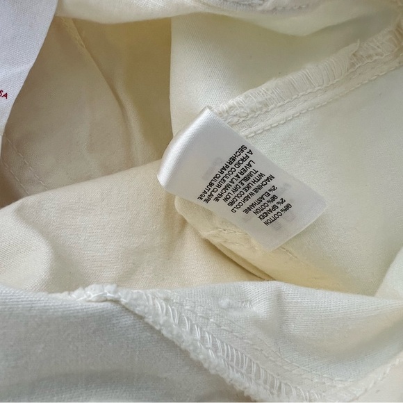 Anthropologie Amadi NWT Ivory Straight Leg Pant - Picture 12 of 12